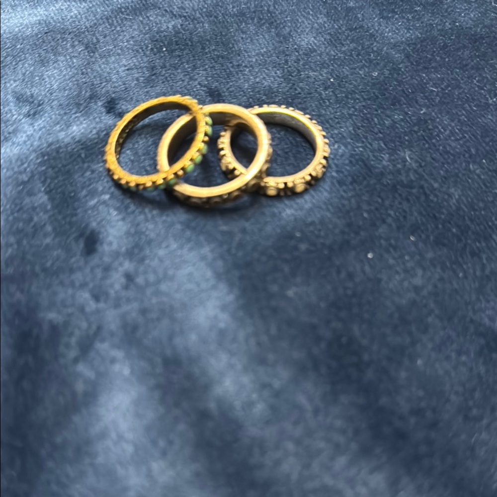 Lucky Brand Elegant Gold-Tone Ring Set